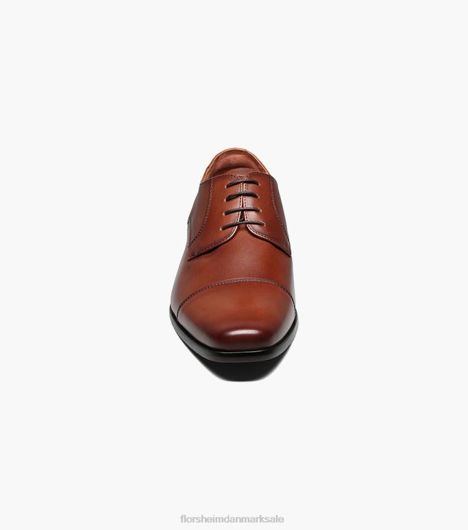 Florsheim Mænd angelo cap toe oxford NF0RV68 fodtøj cognac