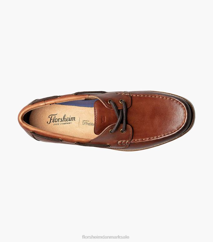 Florsheim Mænd atlantic moc toe bådsko NF0RV326 fodtøj cognac