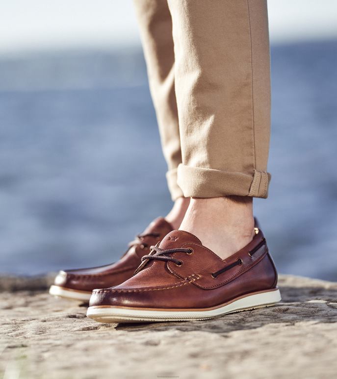 Florsheim Mænd atlantic moc toe bådsko NF0RV326 fodtøj cognac