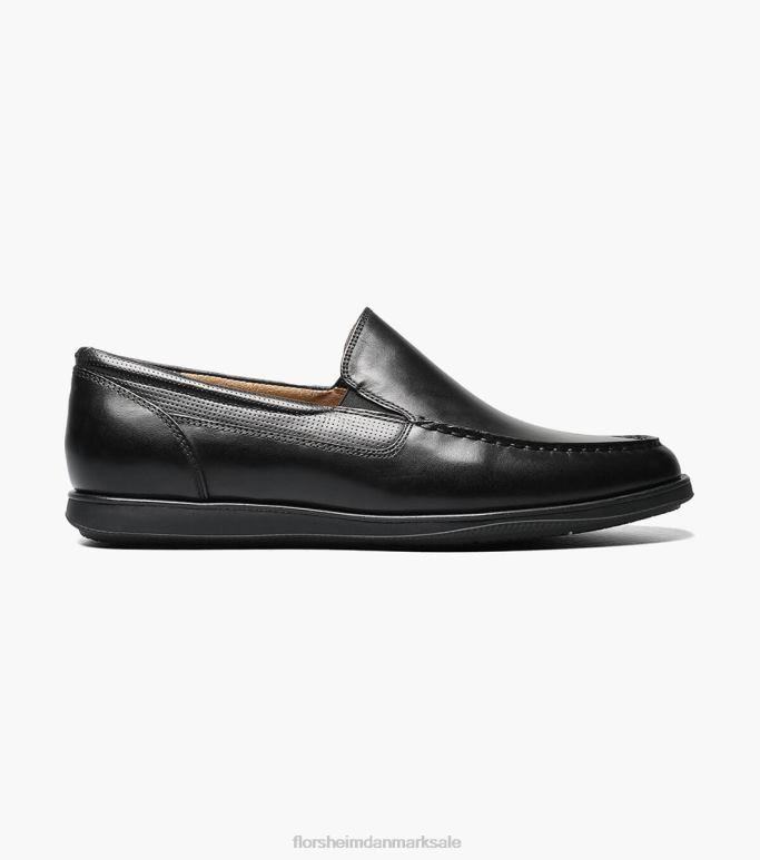 Florsheim Mænd atlantic moc toe venetiansk slip på NF0RV352 fodtøj sort
