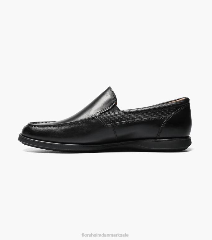 Florsheim Mænd atlantic moc toe venetiansk slip på NF0RV352 fodtøj sort