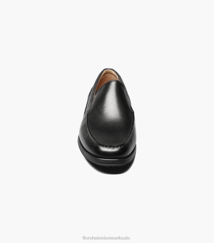 Florsheim Mænd atlantic moc toe venetiansk slip på NF0RV352 fodtøj sort
