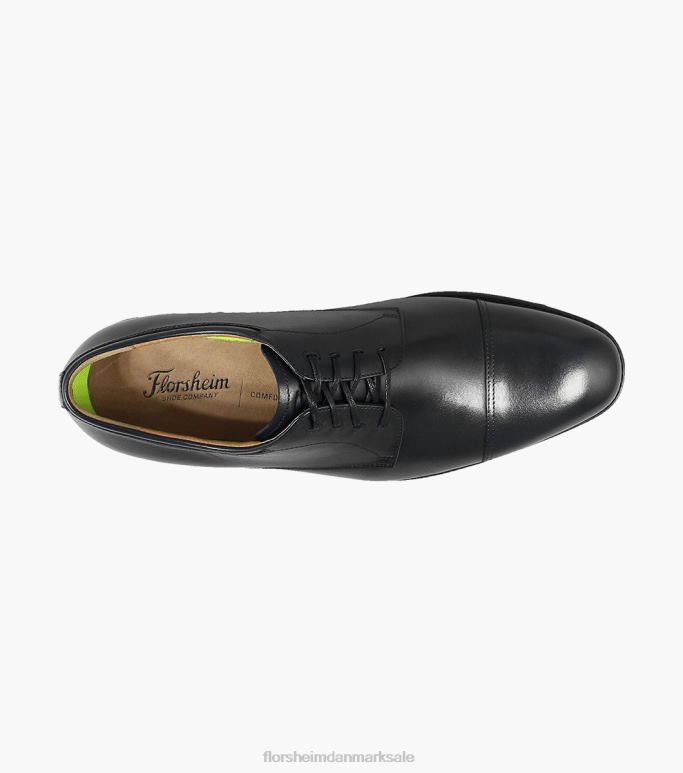Florsheim Mænd azzio cap toe oxford NF0RV70 fodtøj sort