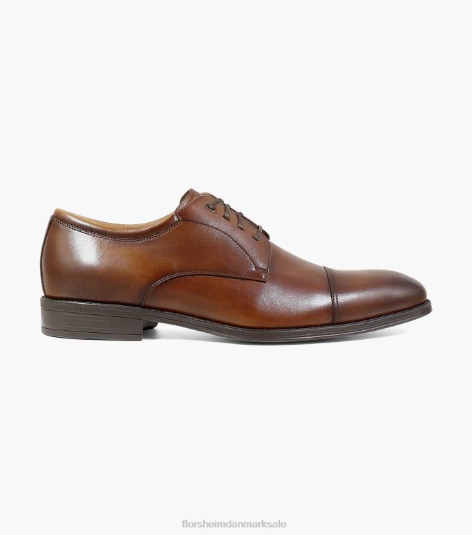 Florsheim Mænd azzio cap toe oxford NF0RV71 fodtøj cognac