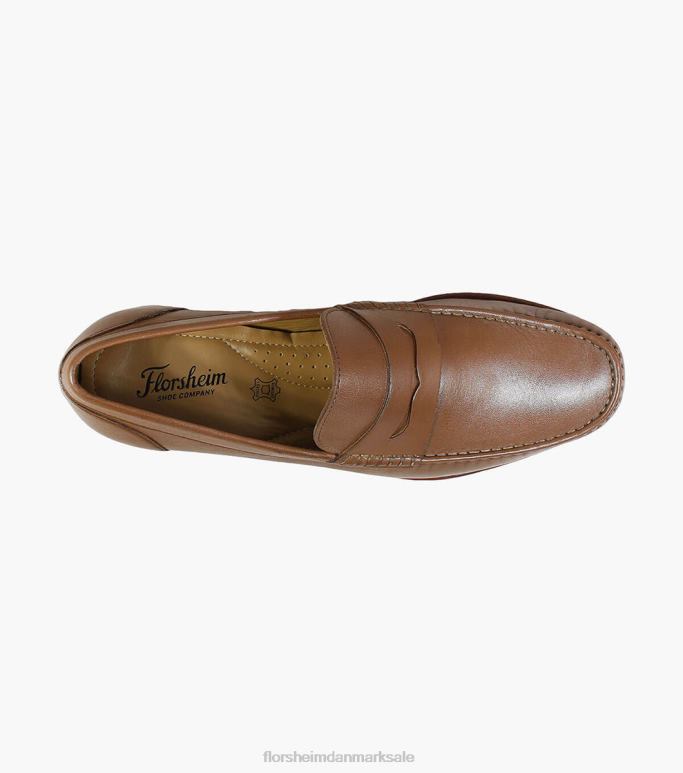 Florsheim Mænd beaufort moc toe penny loafer NF0RV263 fodtøj cognac