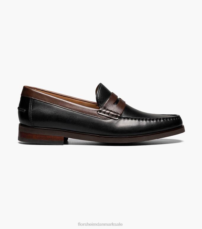 Florsheim Mænd berkley flex moc toe penny loafer NF0RV179 fodtøj sort og brun