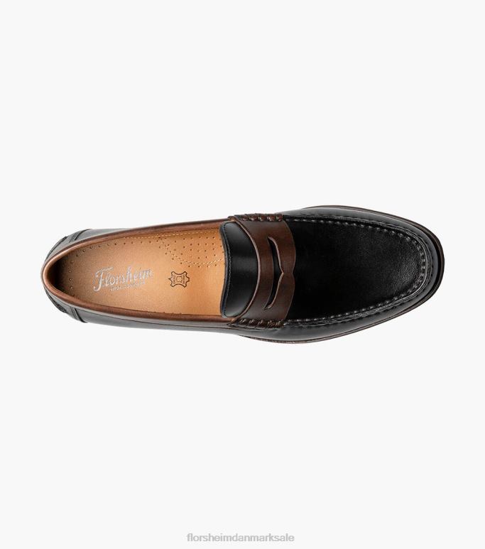 Florsheim Mænd berkley flex moc toe penny loafer NF0RV179 fodtøj sort og brun