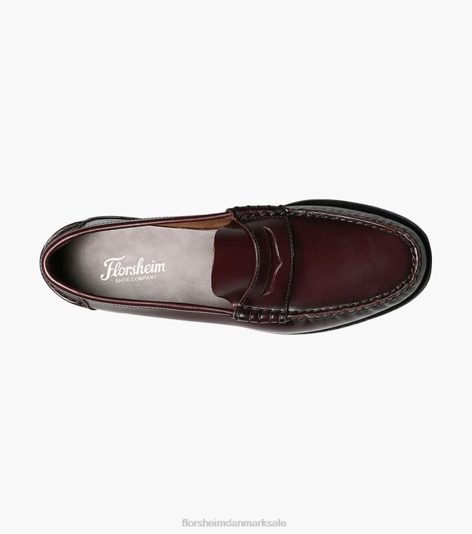 Florsheim Mænd berkley moc toe penny loafer NF0RV183 fodtøj bordeaux