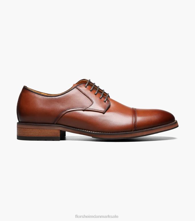 Florsheim Mænd blaze cap toe oxford NF0RV186 fodtøj cognac
