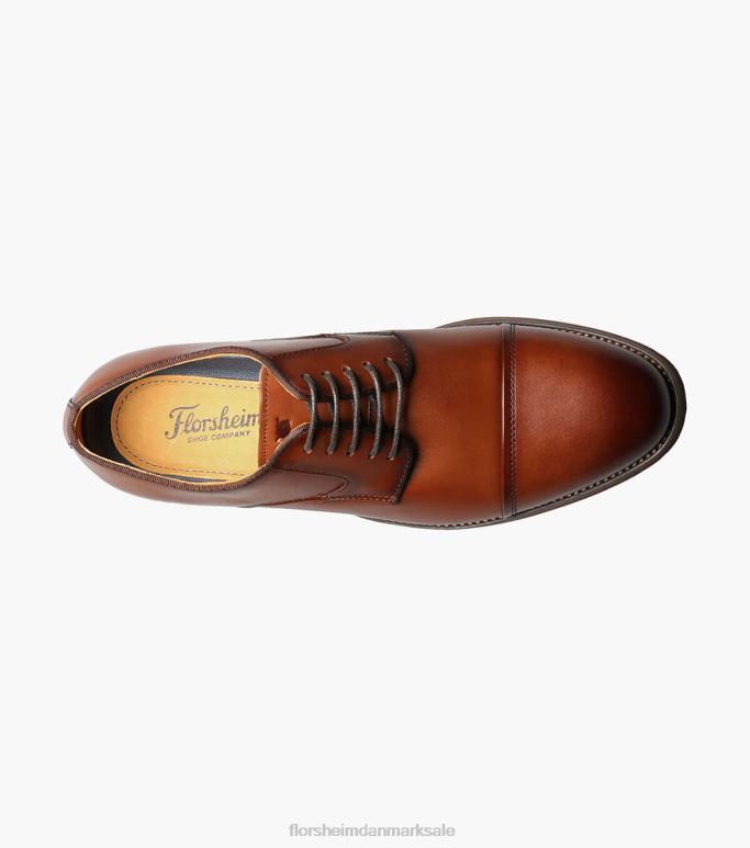 Florsheim Mænd blaze cap toe oxford NF0RV186 fodtøj cognac