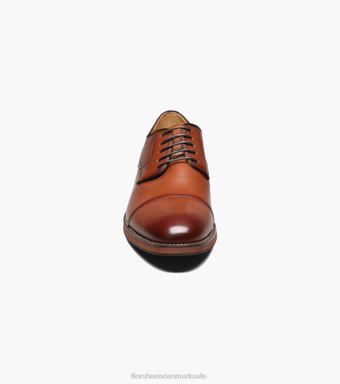 Florsheim Mænd blaze cap toe oxford NF0RV186 fodtøj cognac