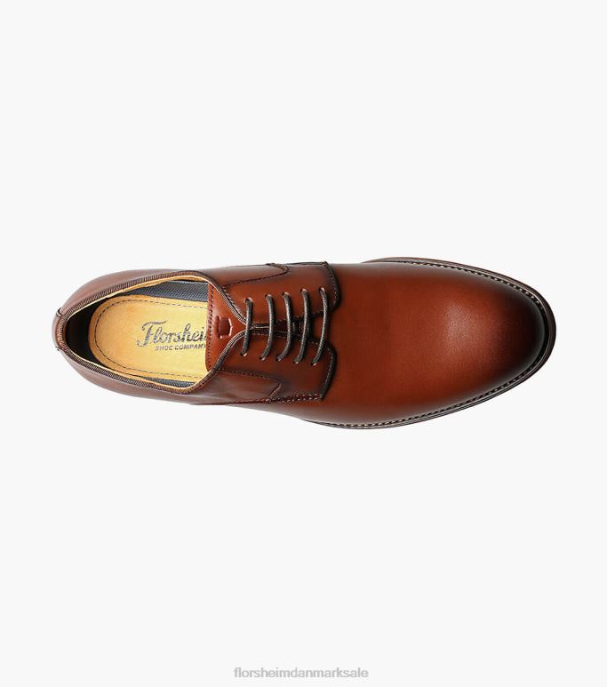 Florsheim Mænd blaze plain toe oxford NF0RV187 fodtøj cognac