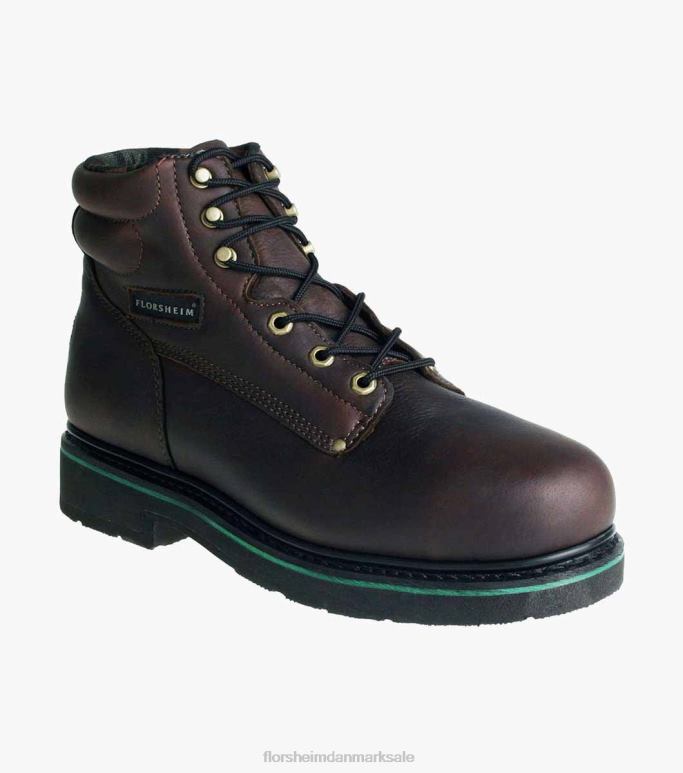 Florsheim Mænd brugsarbejde stål tå almindelig tå snøre støvle NF0RV417 fodtøj Brun