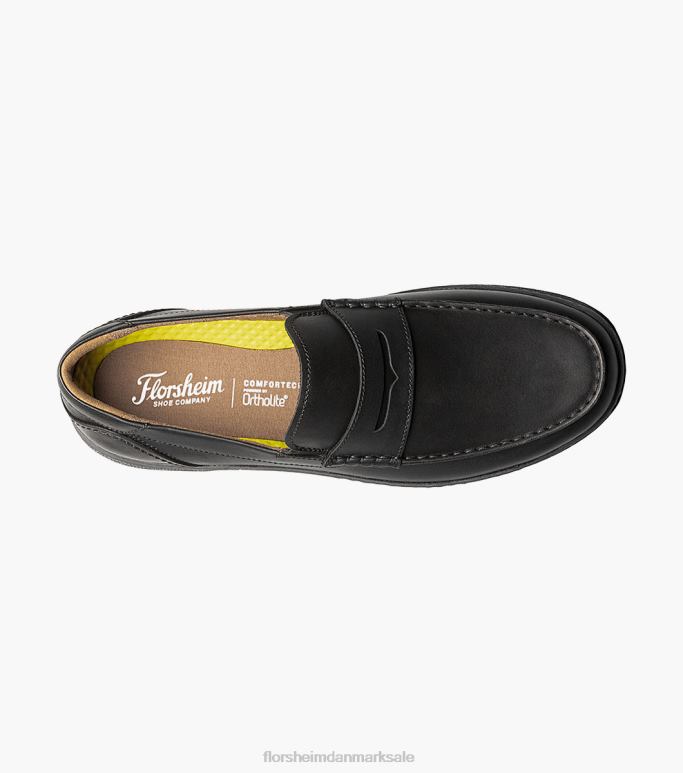 Florsheim Mænd central moc toe penny loafer NF0RV242 fodtøj sort