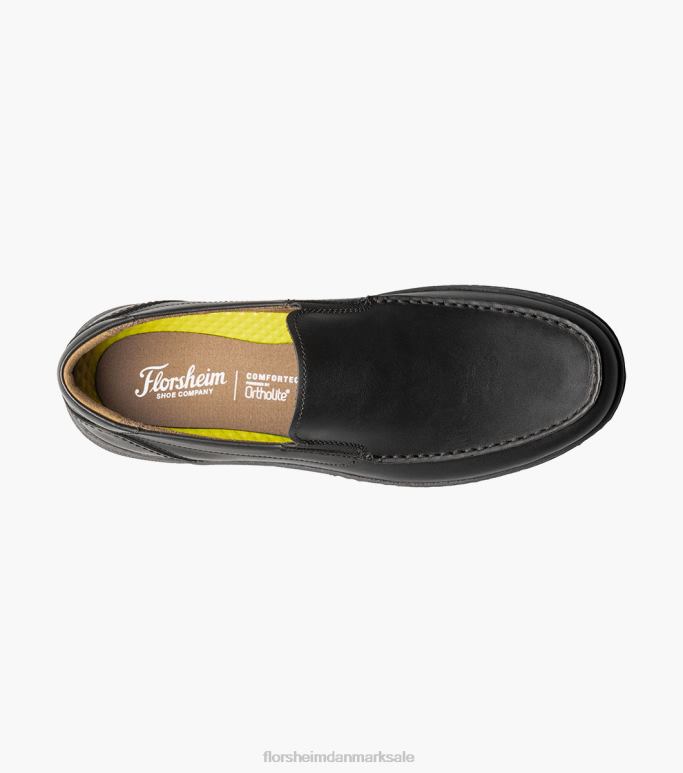 Florsheim Mænd central moc toe venetiansk loafer NF0RV65 fodtøj sort
