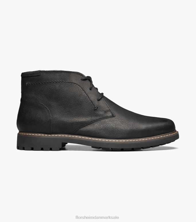 Florsheim Mænd chukka støvle med almindelig tå NF0RV249 fodtøj sort nubuck