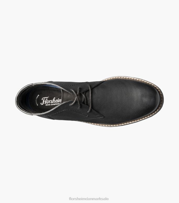 Florsheim Mænd chukka støvle med almindelig tå NF0RV249 fodtøj sort nubuck