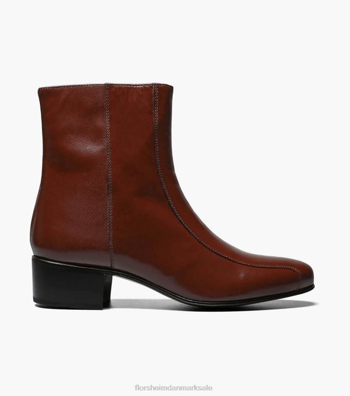 Florsheim Mænd duke bike toe lynlåsstøvle NF0RV247 fodtøj cognac