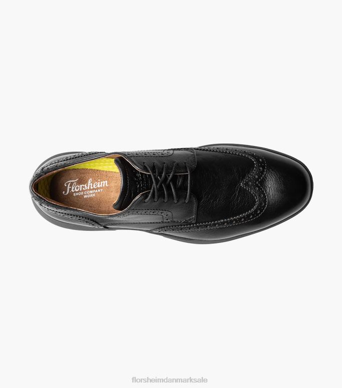 Florsheim Mænd flair work stål tå vingespids oxford NF0RV405 fodtøj sort