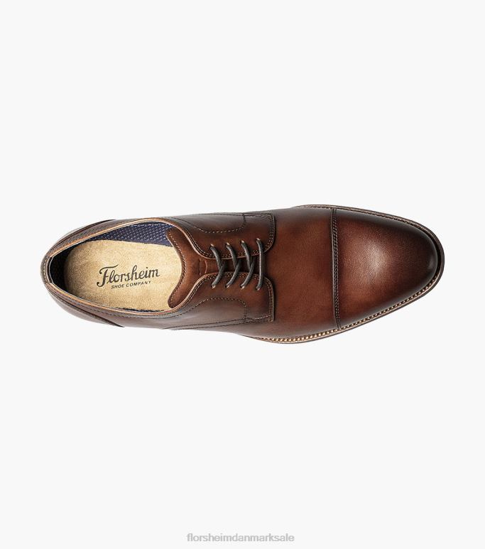 Florsheim Mænd flex cap toe oxford NF0RV253 fodtøj cognac