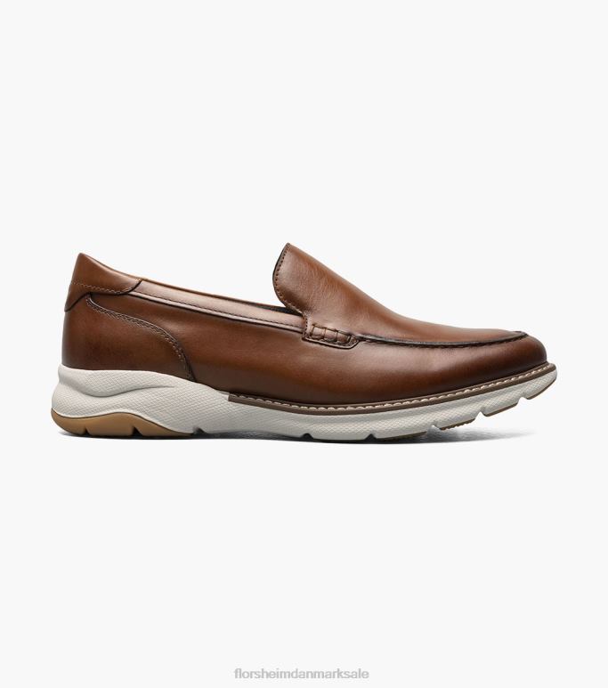 Florsheim Mænd frenzi moc toe venetiansk loafer NF0RV48 fodtøj cognac