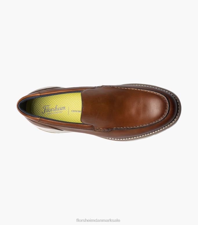Florsheim Mænd frenzi moc toe venetiansk loafer NF0RV48 fodtøj cognac