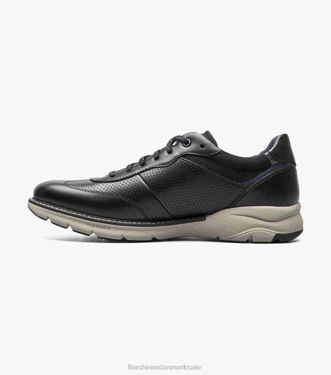 Florsheim Mænd frenzi t-toe oxford NF0RV38 fodtøj sort