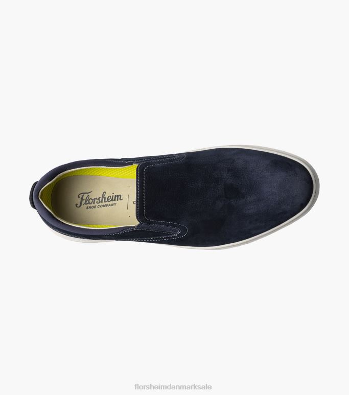 Florsheim Mænd førsteklasses almindelig tå slip-on sneaker NF0RV299 fodtøj flåde