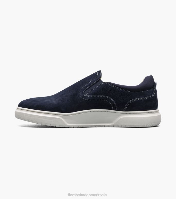 Florsheim Mænd førsteklasses almindelig tå slip-on sneaker NF0RV299 fodtøj flåde