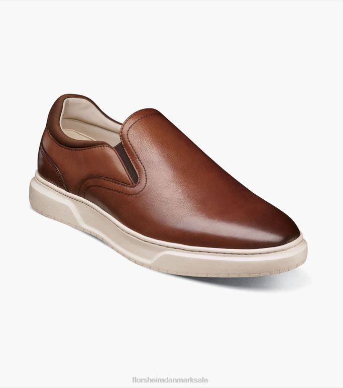 Florsheim Mænd førsteklasses almindelig tå slip-on sneaker NF0RV302 fodtøj cognac