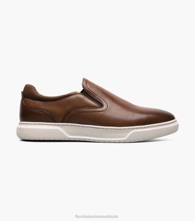 Florsheim Mænd førsteklasses almindelig tå slip-on sneaker NF0RV302 fodtøj cognac