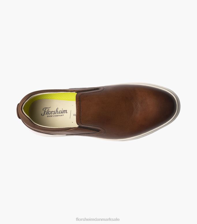 Florsheim Mænd førsteklasses almindelig tå slip-on sneaker NF0RV302 fodtøj cognac