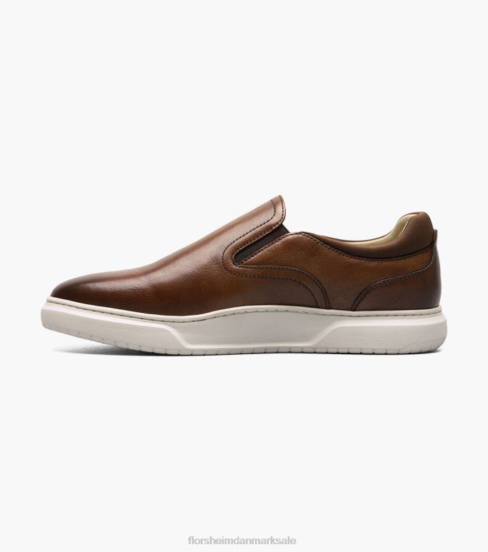 Florsheim Mænd førsteklasses almindelig tå slip-on sneaker NF0RV302 fodtøj cognac