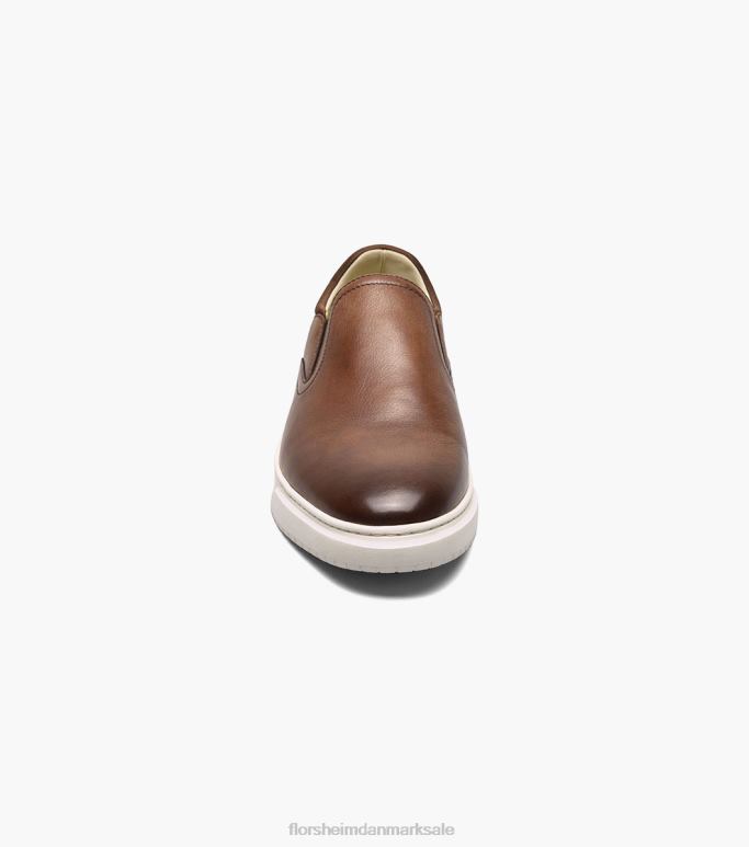 Florsheim Mænd førsteklasses almindelig tå slip-on sneaker NF0RV302 fodtøj cognac