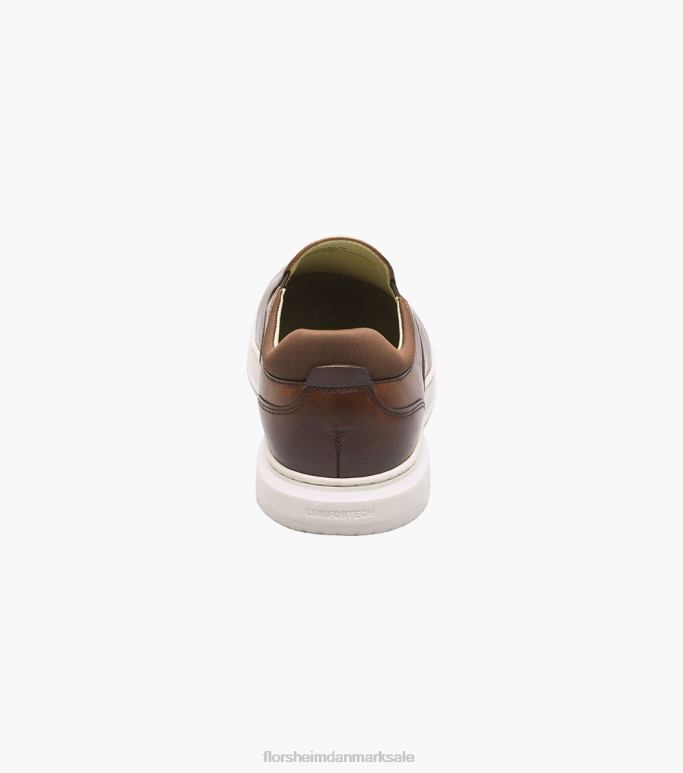 Florsheim Mænd førsteklasses almindelig tå slip-on sneaker NF0RV302 fodtøj cognac