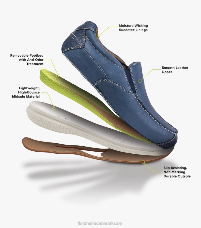 Florsheim Mænd great lakes canvas moc toe slip på NF0RV382 fodtøj flåde