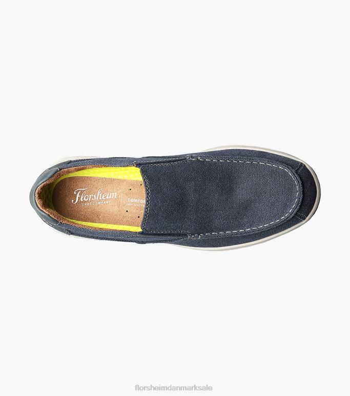 Florsheim Mænd great lakes canvas moc toe slip på NF0RV382 fodtøj flåde