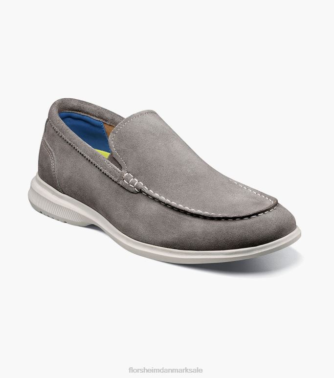 Florsheim Mænd hamptons moc toe venetiansk loafer NF0RV1 fodtøj grå ruskind