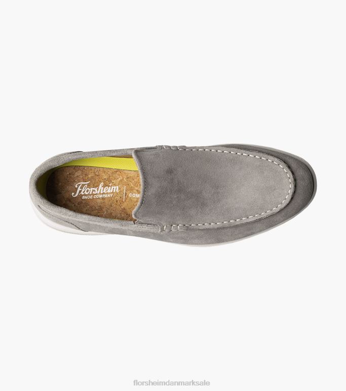 Florsheim Mænd hamptons moc toe venetiansk loafer NF0RV1 fodtøj grå ruskind