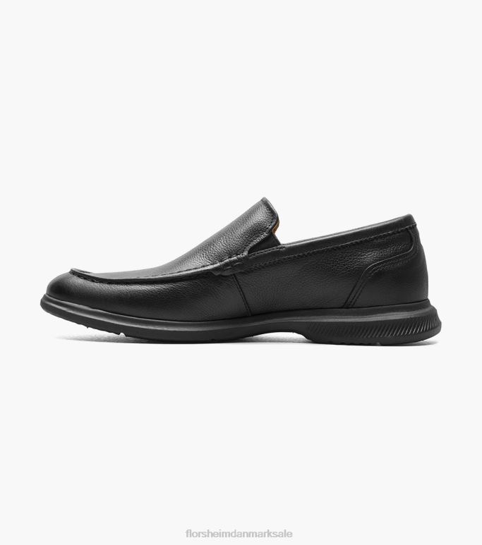 Florsheim Mænd hamptons moc toe venetiansk loafer NF0RV2 fodtøj sort