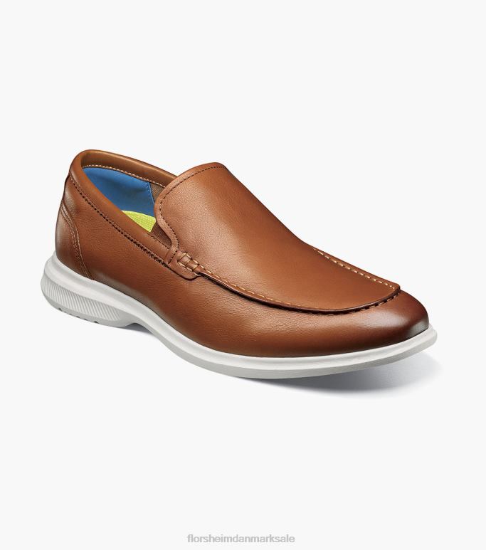 Florsheim Mænd hamptons moc toe venetiansk loafer NF0RV3 fodtøj cognac