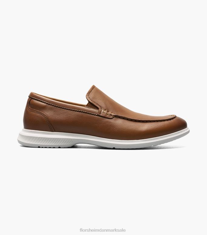 Florsheim Mænd hamptons moc toe venetiansk loafer NF0RV3 fodtøj cognac
