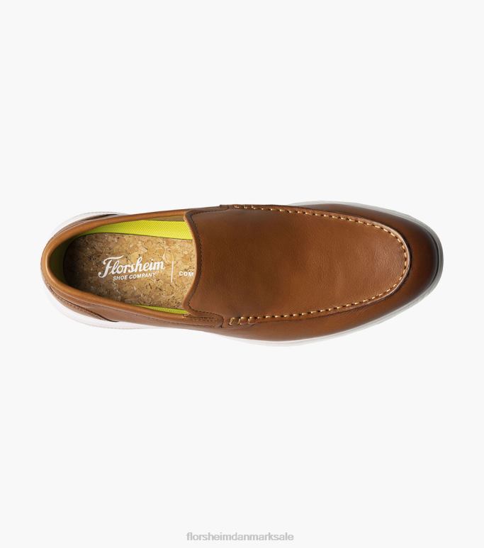 Florsheim Mænd hamptons moc toe venetiansk loafer NF0RV3 fodtøj cognac