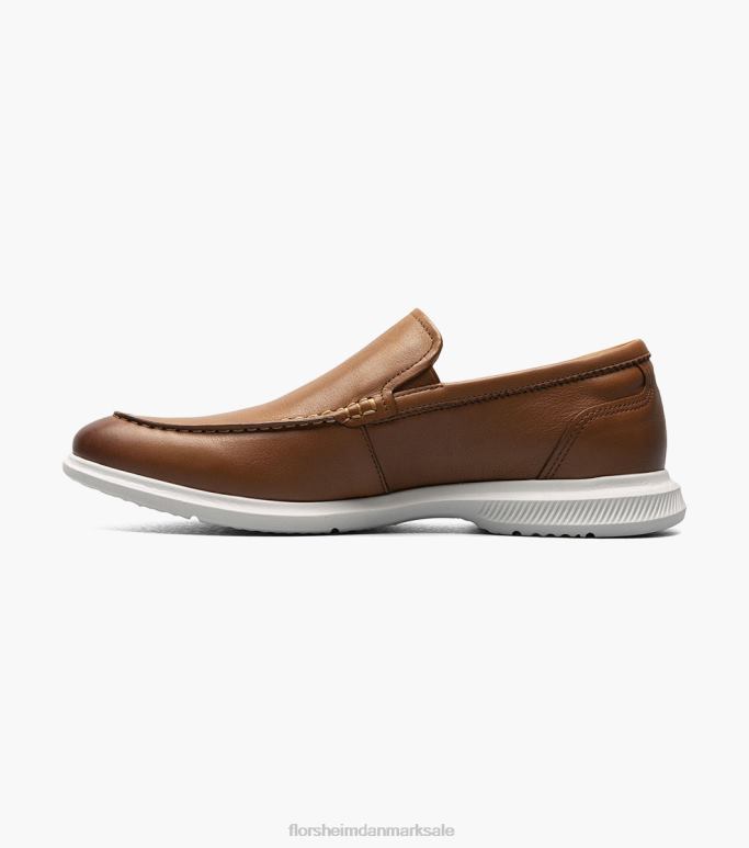 Florsheim Mænd hamptons moc toe venetiansk loafer NF0RV3 fodtøj cognac