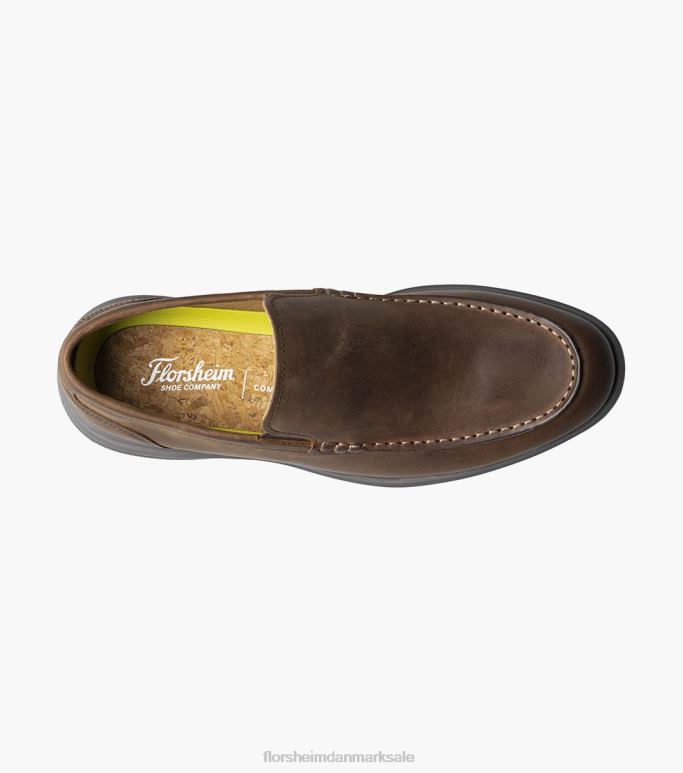 Florsheim Mænd hamptons moc toe venetiansk loafer NF0RV4 fodtøj brun lm