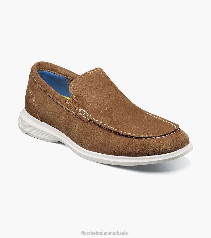 Florsheim Mænd hamptons moc toe venetiansk loafer NF0RV5 fodtøj solbrun ruskind