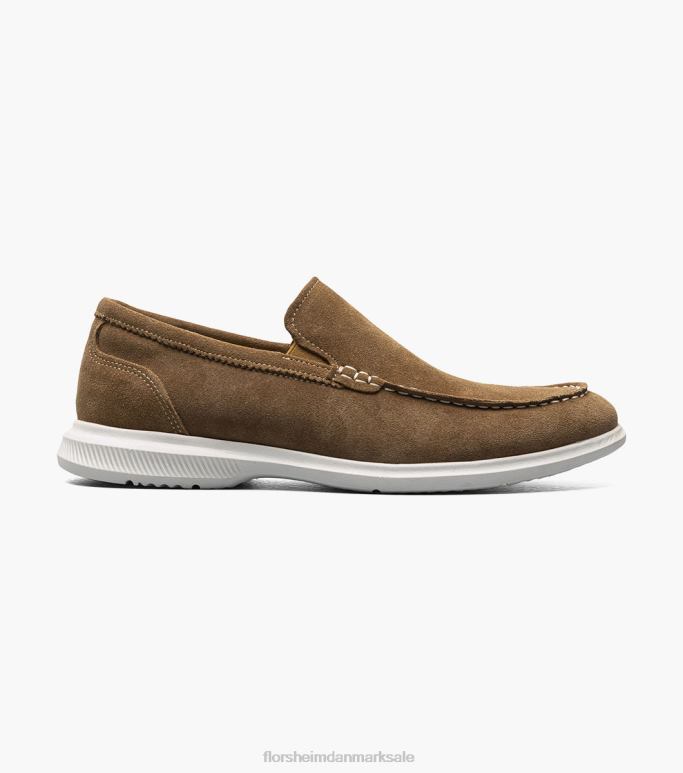 Florsheim Mænd hamptons moc toe venetiansk loafer NF0RV5 fodtøj solbrun ruskind