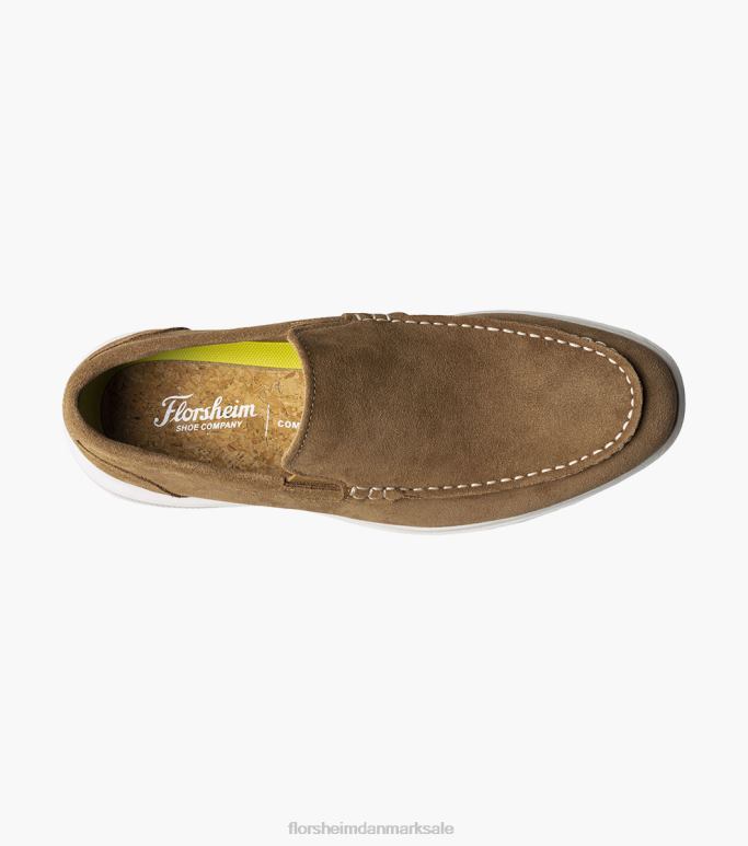 Florsheim Mænd hamptons moc toe venetiansk loafer NF0RV5 fodtøj solbrun ruskind