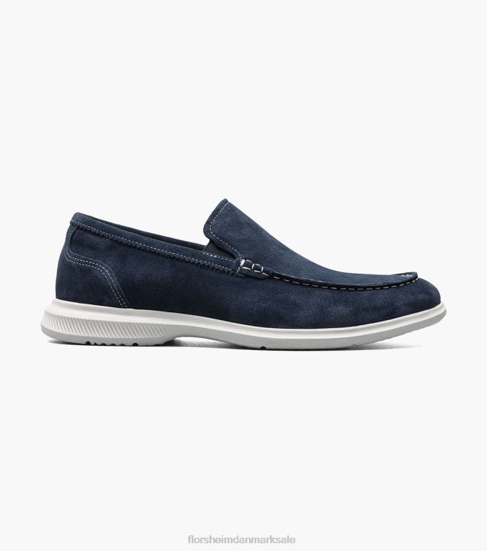 Florsheim Mænd hamptons moc toe venetiansk loafer NF0RV6 fodtøj marineblå ruskind