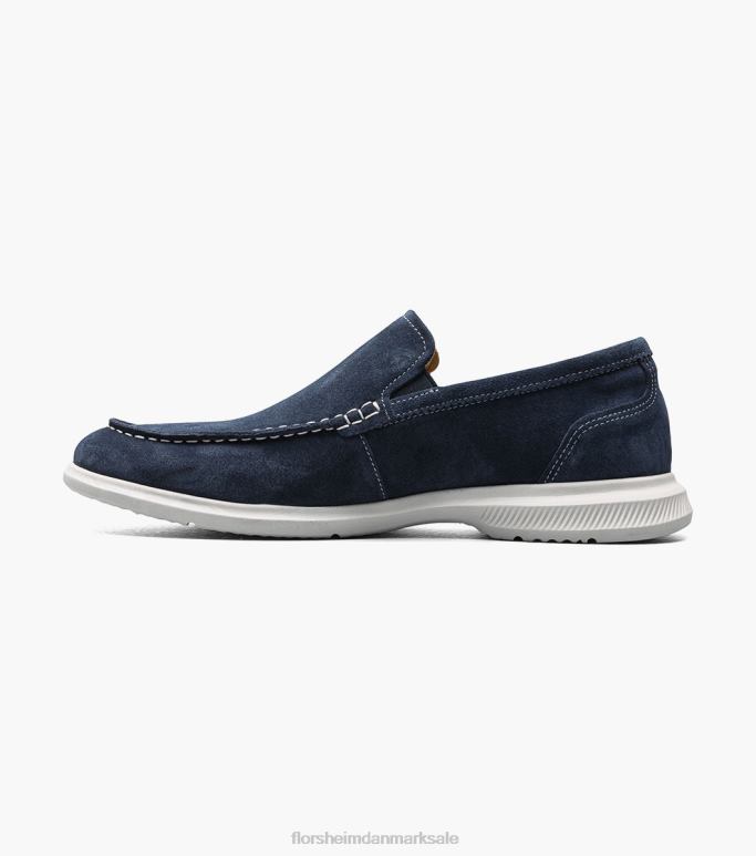 Florsheim Mænd hamptons moc toe venetiansk loafer NF0RV6 fodtøj marineblå ruskind